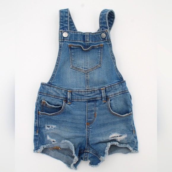 Old Navy Other - Old Navy Toddler Girls Denim Overall Shorts – Size 4T